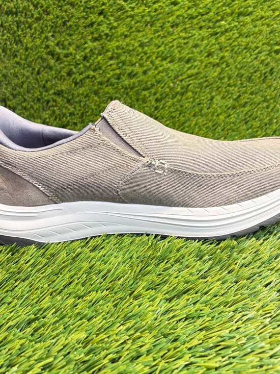 Skechers Decklan Gulliver Mens Size 9 Taupe White Casual Classic Slip On Shoes main image 6